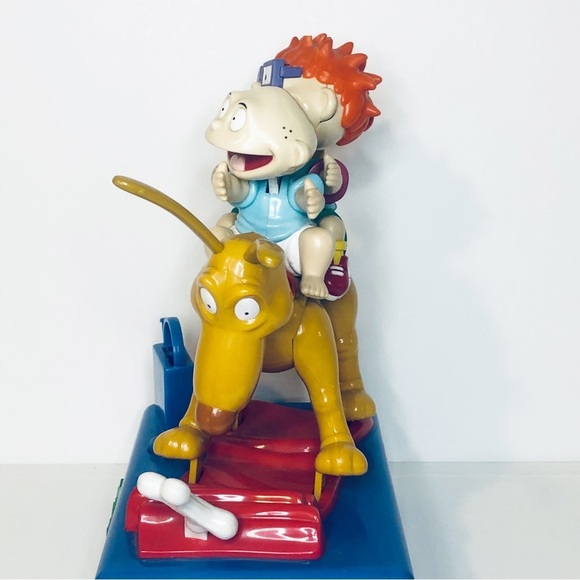 Rugrats VTG 1997 Chuckie Tommy Spike Electronic Motion Bank Rugrats Theme Song - Picture 4 of 14